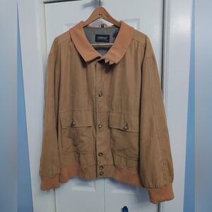 Vintage Newport Harbor XXL Flannel Tan Men's Jacket